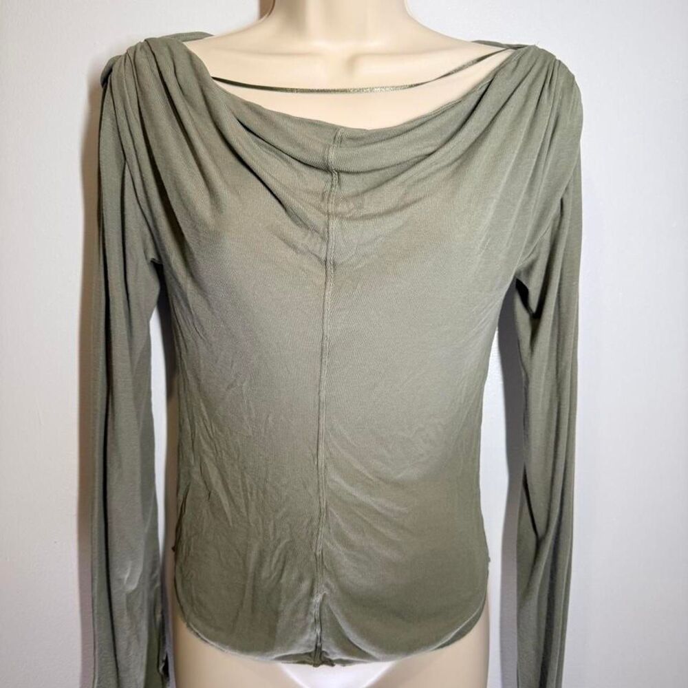 Intimately Women's Green and Khaki Blouse